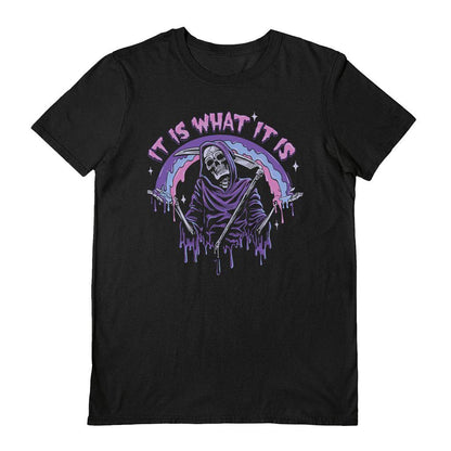 Black - Front - Ctkrstudio Unisex Adult It Is What It Is T-Shirt