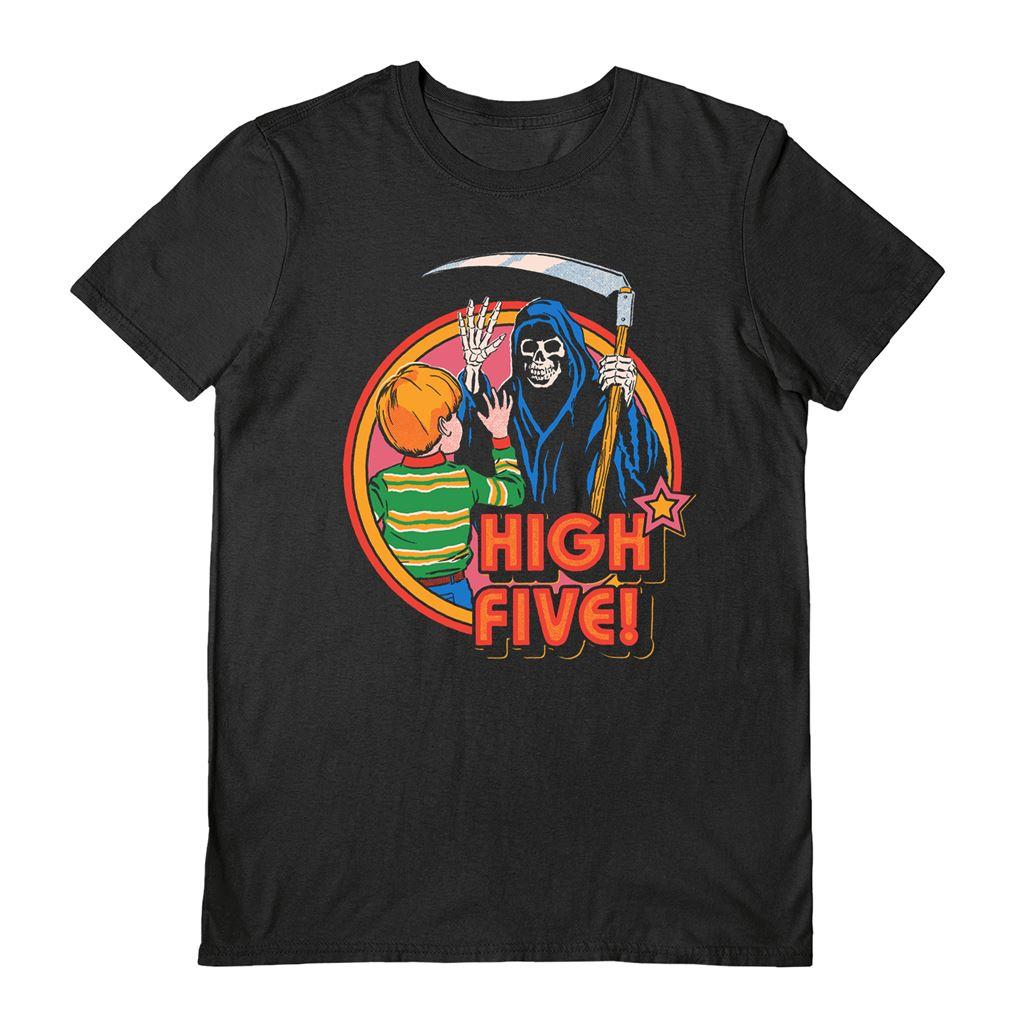 Black - Front - Steven Rhodes Unisex Adult High Five T-Shirt