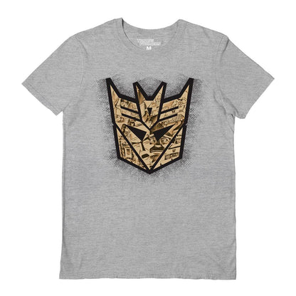 Grey - Front - Transformers Unisex Adult Decepticons Logo T-Shirt