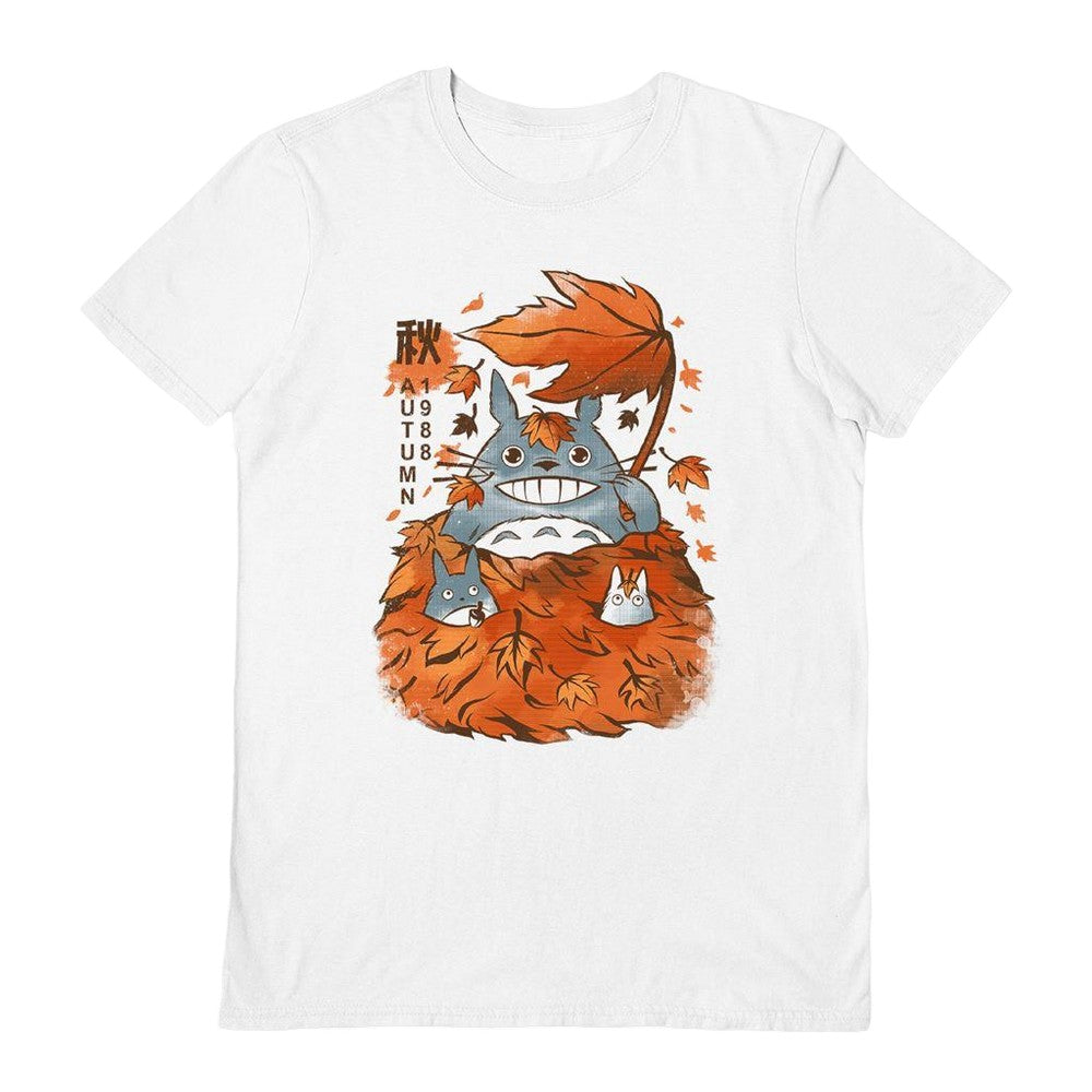 White - Front - Ilustrata Unisex Adult My Neighbour Autumn T-Shirt