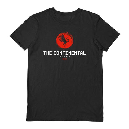 Black - Front - John Wick Unisex Adult The Continental Osaka T-Shirt