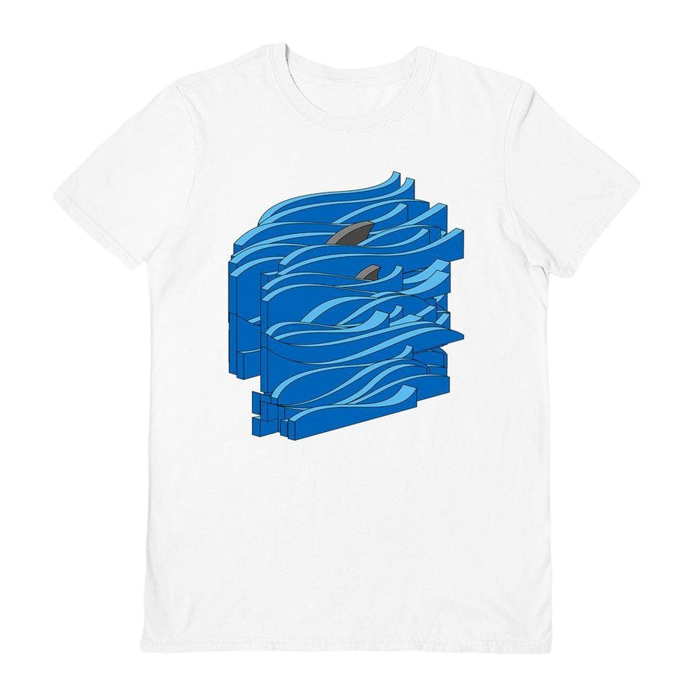 White - Front - Bulo Unisex Adult 3D Fins T-Shirt