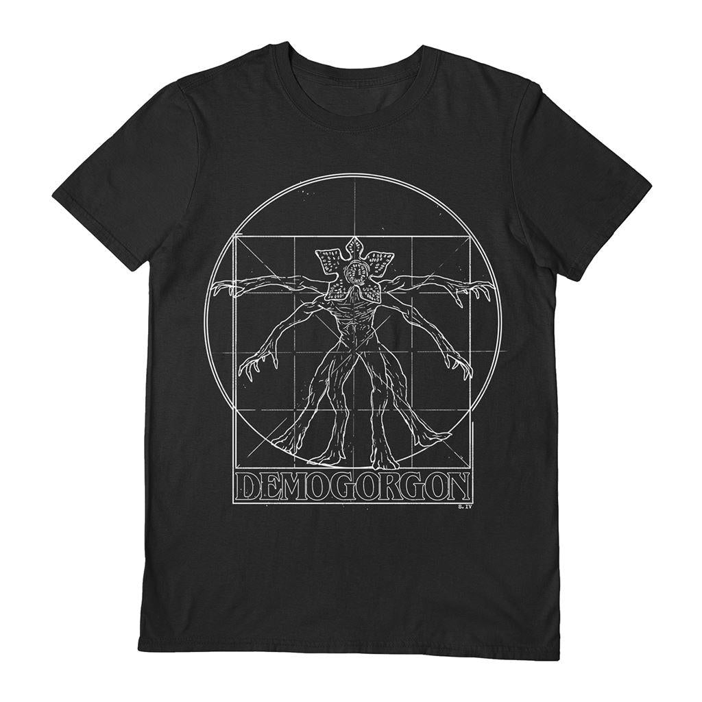 Black - Front - Stranger Things Unisex Adult Virtuvian Demogorgon T-Shirt