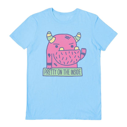 Light Blue - Front - Beanepod Unisex Adult Iz Beautiful T-Shirt