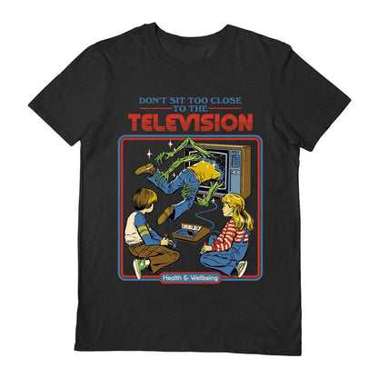 Black - Front - Steven Rhodes Unisex Adult TV T-Shirt