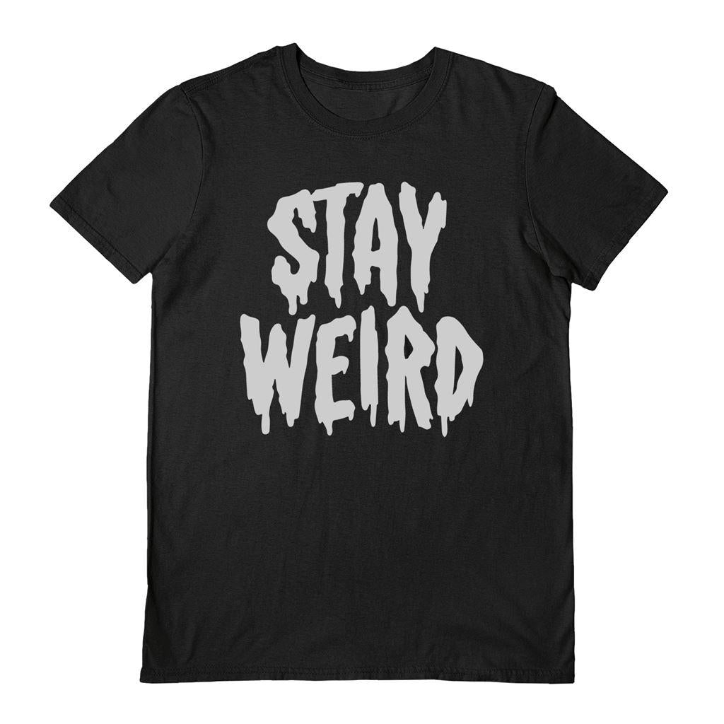 Black - Front - Deniart Unisex Adult Stay Werid T-Shirt