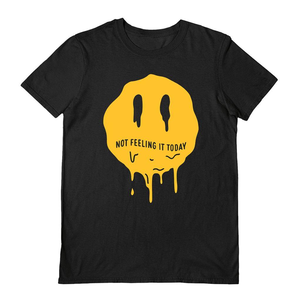 Black - Front - Letter Shoppe Unisex Adult Not Feeling It Today T-Shirt