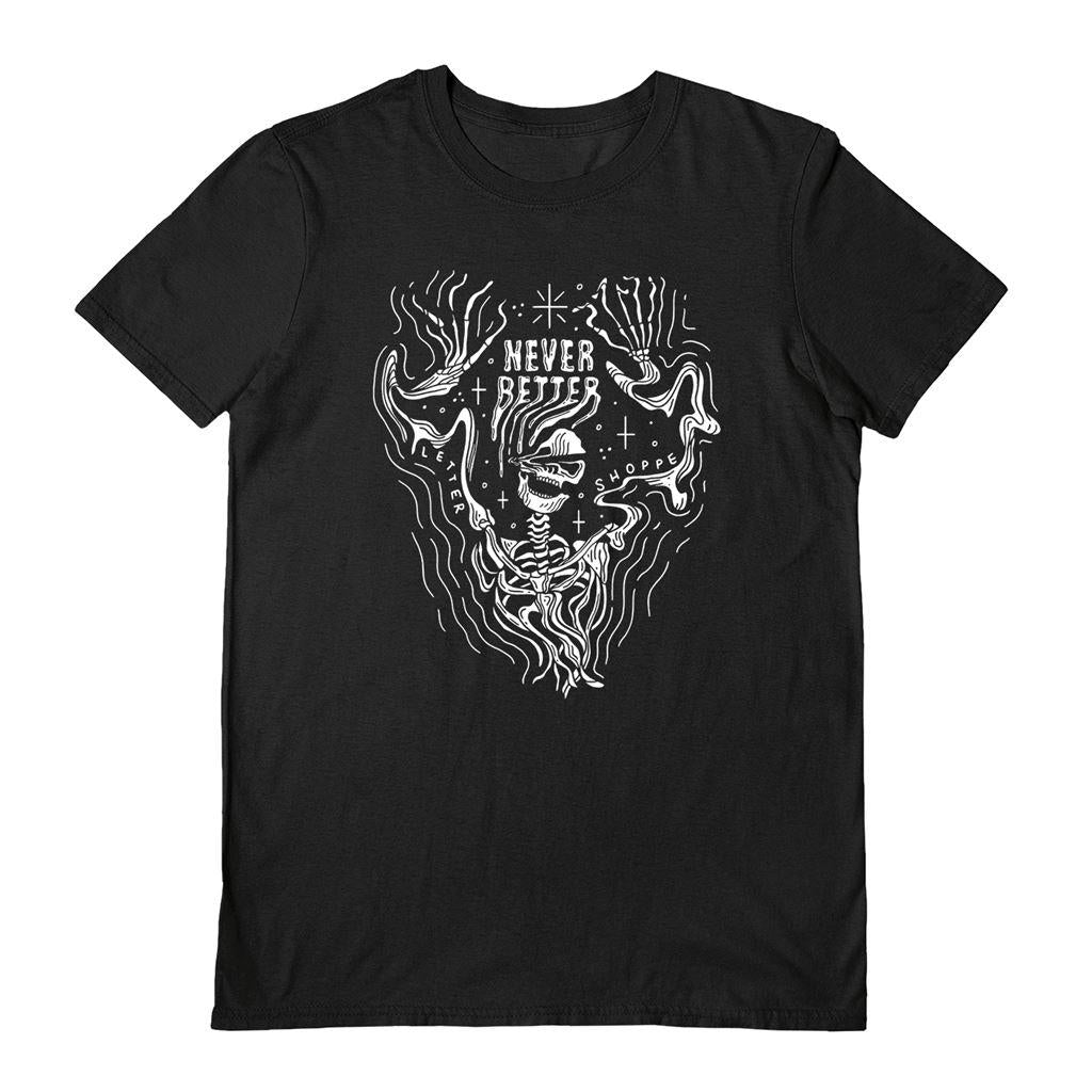 Black - Front - Letter Shoppe Unisex Adult Never Better Said T-Shirt