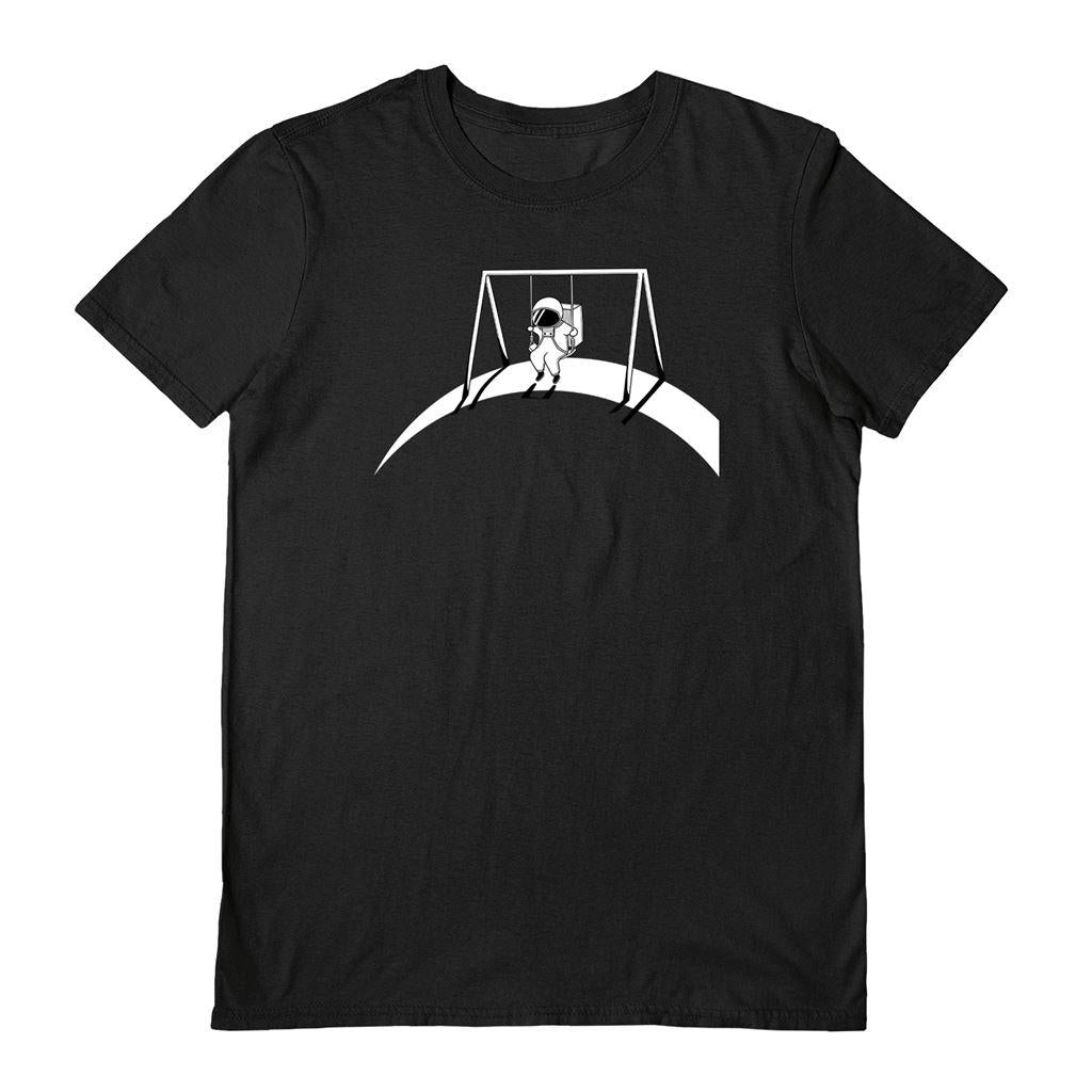 Black - Front - Agrimony Unisex Adult In Space No One T-Shirt