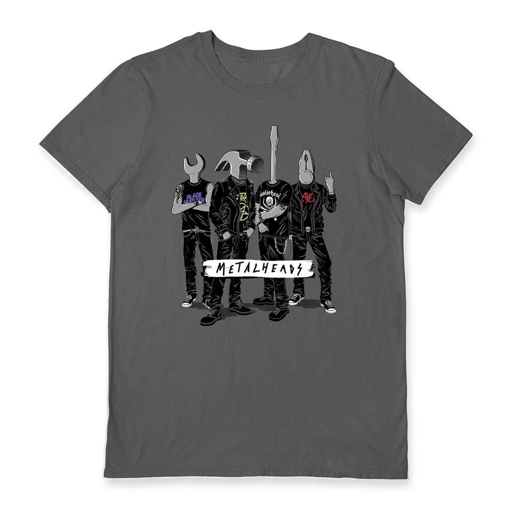 Charcoal - Front - Gamma Ray Unisex Adult Metalheads T-Shirt