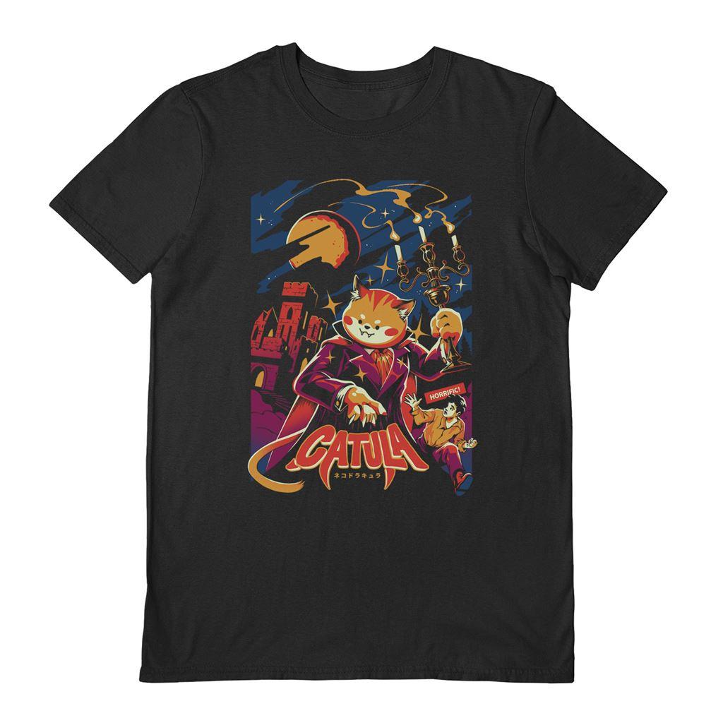 Black - Front - Ilustrata Unisex Adult Catula T-Shirt