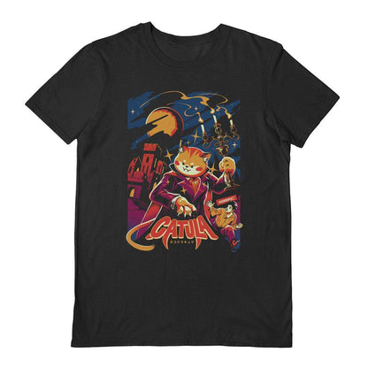 Black - Front - Ilustrata Unisex Adult Catula T-Shirt
