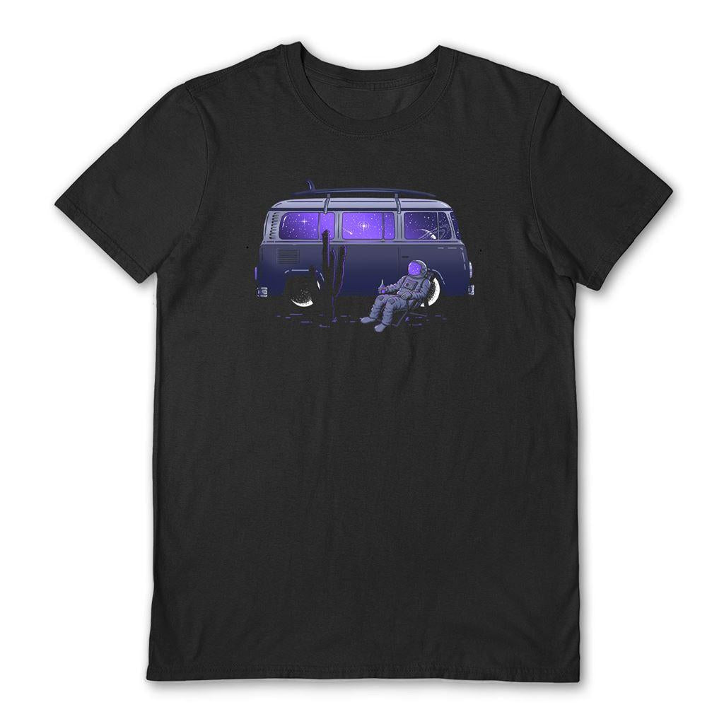 Black - Front - Gamma Ray Unisex Adult Star Trippin T-Shirt