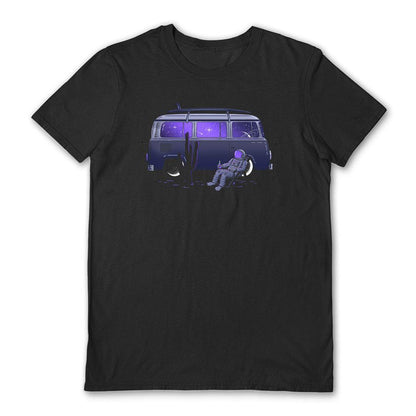 Black - Front - Gamma Ray Unisex Adult Star Trippin T-Shirt