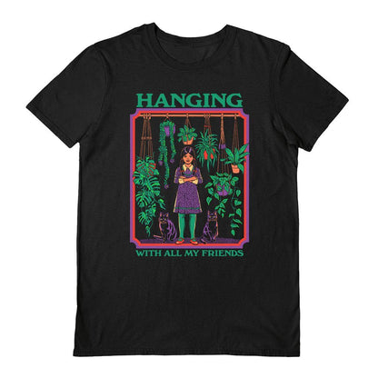 Black - Front - Steven Rhodes Unisex Adult Hanging With All My Friends T-Shirt