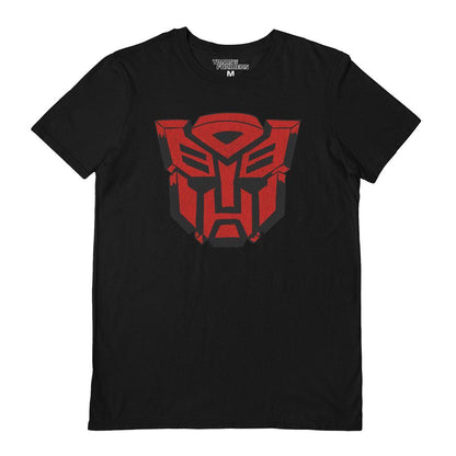 Black - Front - Transformers Unisex Adult Autobots Distressed Logo T-Shirt