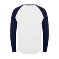 White-Blue - Back - Steven Rhodes Unisex Adult Lets Find A Cure For Stupid People Baseball T-Shirt