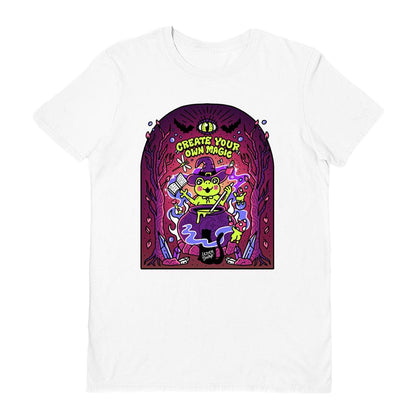 White - Front - Letter Shoppe Unisex Adult Create Your Own Magic T-Shirt