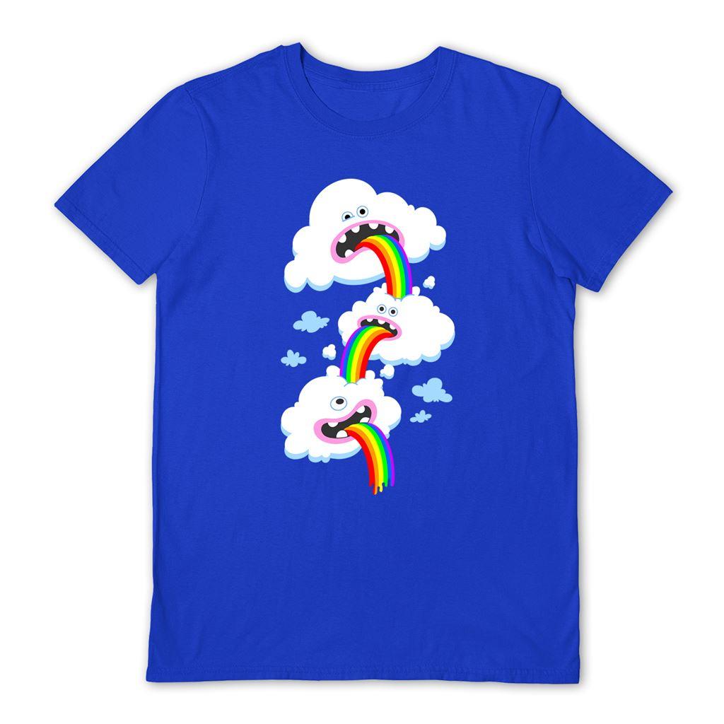 Royal Blue - Front - Benjimoji Unisex Adult Rainbow Overload T-Shirt