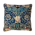 Blue-Gold - Front - William Morris Honeysuckle Filled Cushion