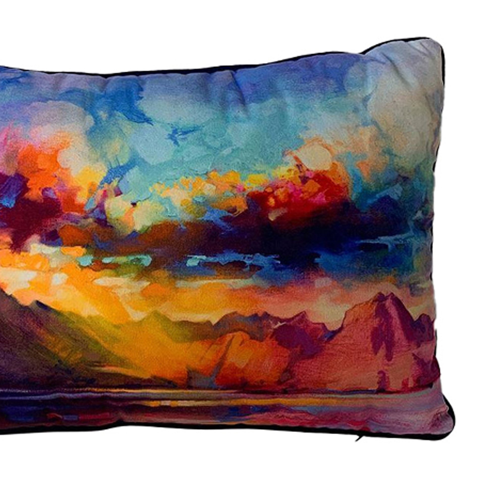 Multicoloured - Back - Scott Naismith Cuillins Ridge Filled Cushion