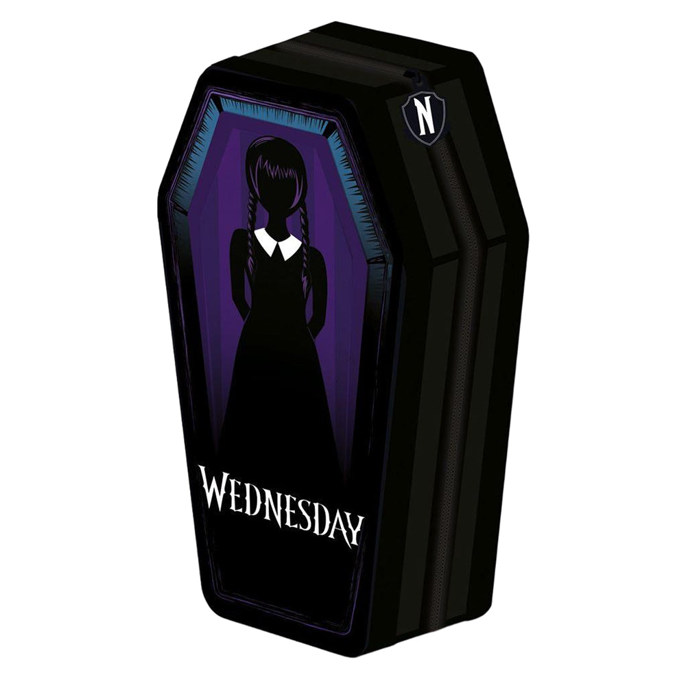Black - Front - Wednesday PVC Coffin Pencil Case