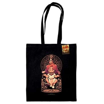 Black - Front - Ilustrata Pizza Goddess Tote Bag