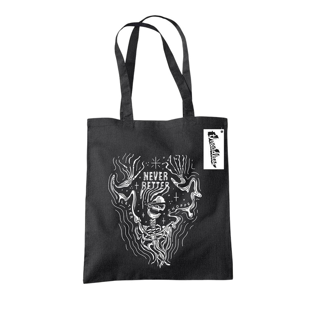 Black - Front - Letter Shoppe Never Better Said Tote Bag