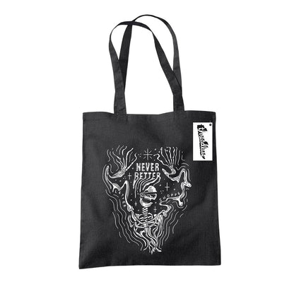 Black - Front - Letter Shoppe Never Better Said Tote Bag