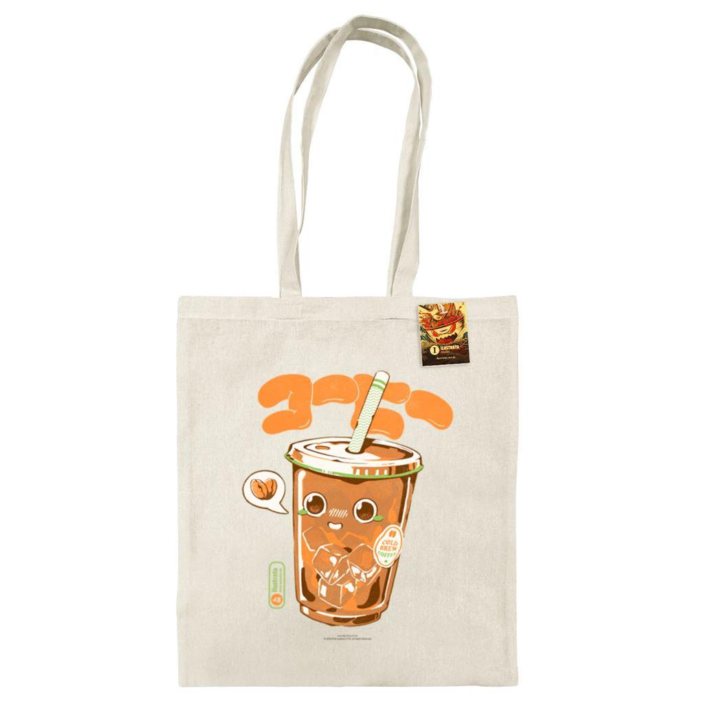 Natural-Orange - Front - Ilustrata Cute Cold Brew Tote Bag