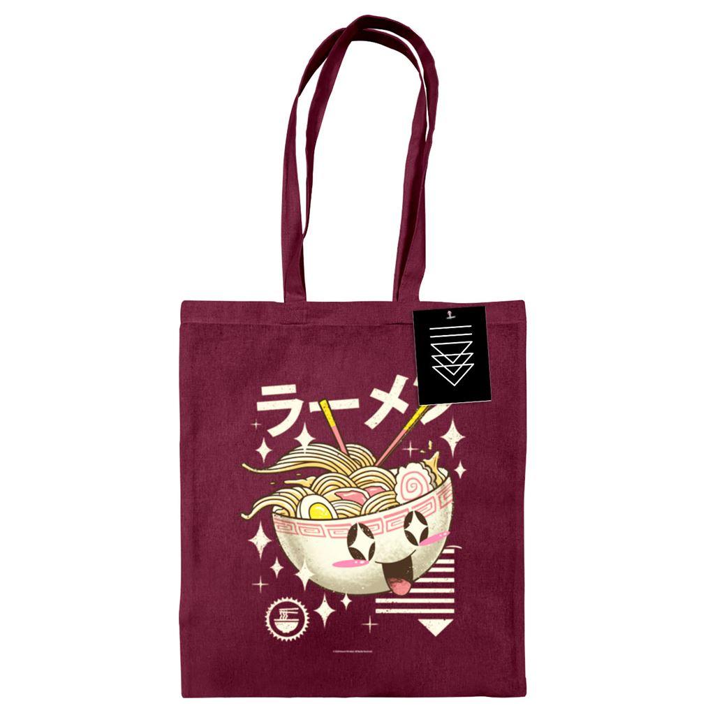 Maroon - Front - Vincent Trinidad Kawaii Ramen Tote Bag