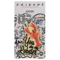 Red-Pink-Black - Side - Friends You Are My Lobster Rubber Keyring