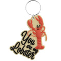 Red-Pink-Black - Front - Friends You Are My Lobster Rubber Keyring