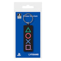 Black - Side - Playstation Shapes Rubber Keyring