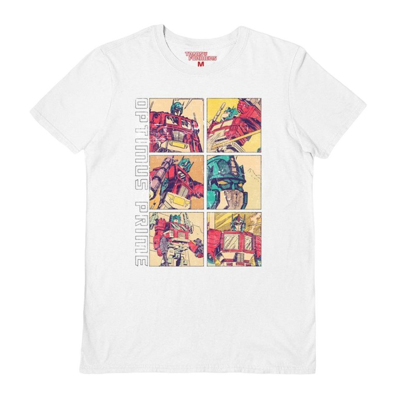 White - Front - Transformers Unisex Adult Optimus Prime T-Shirt