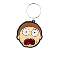Multicoloured - Front - Rick And Morty Terrified Face Morty Keyring