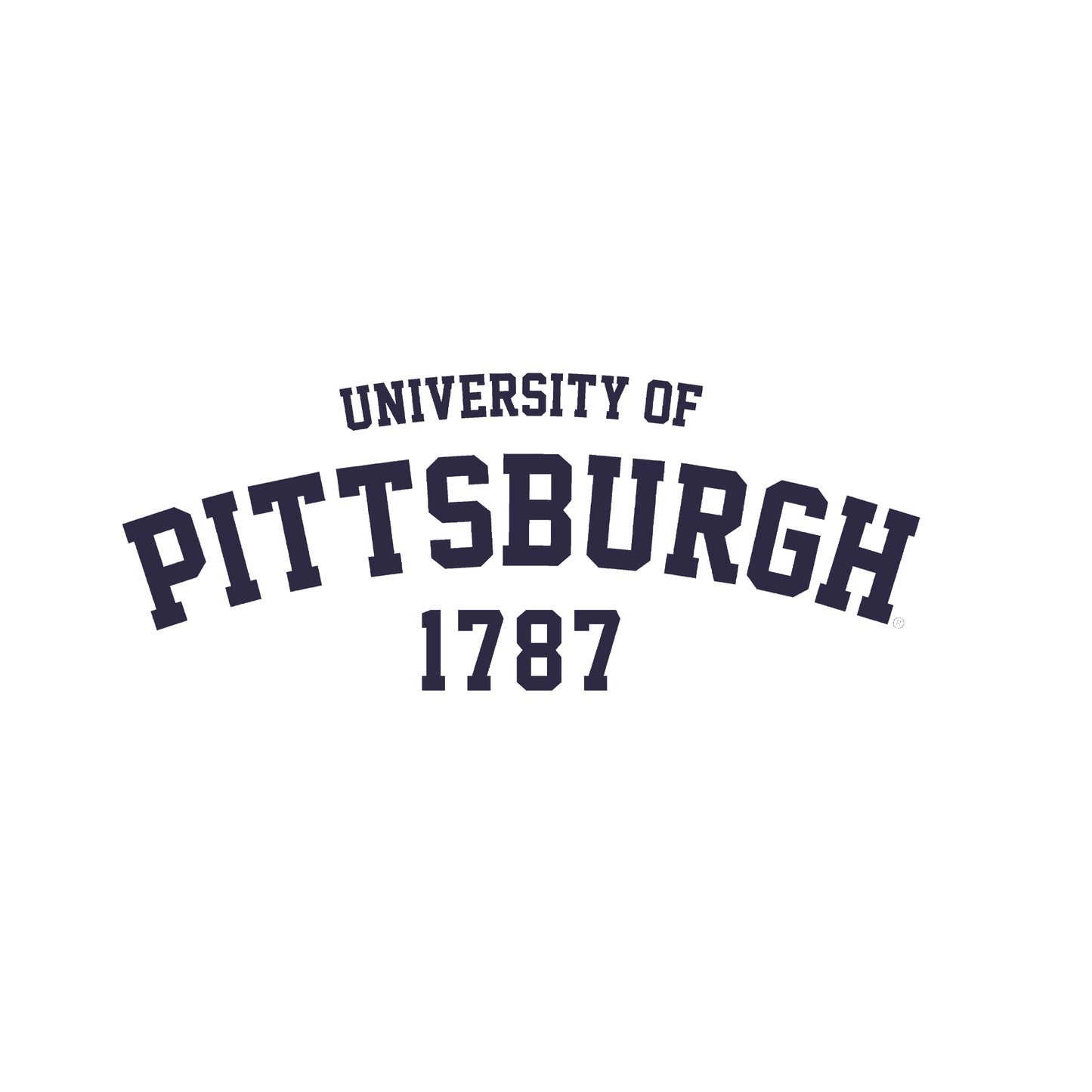 White - Side - University Of Pittsburgh Unisex Adult 1787 Crew Neck T-Shirt