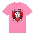 Pink - Front - TORC Unisex Adult Happy Panda T-Shirt