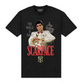 Black - Front - Scarface Unisex Adult The World Is Yours T-Shirt
