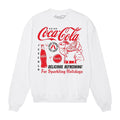 White - Back - Coca-Cola Unisex Adult Santa Claus Sweatshirt