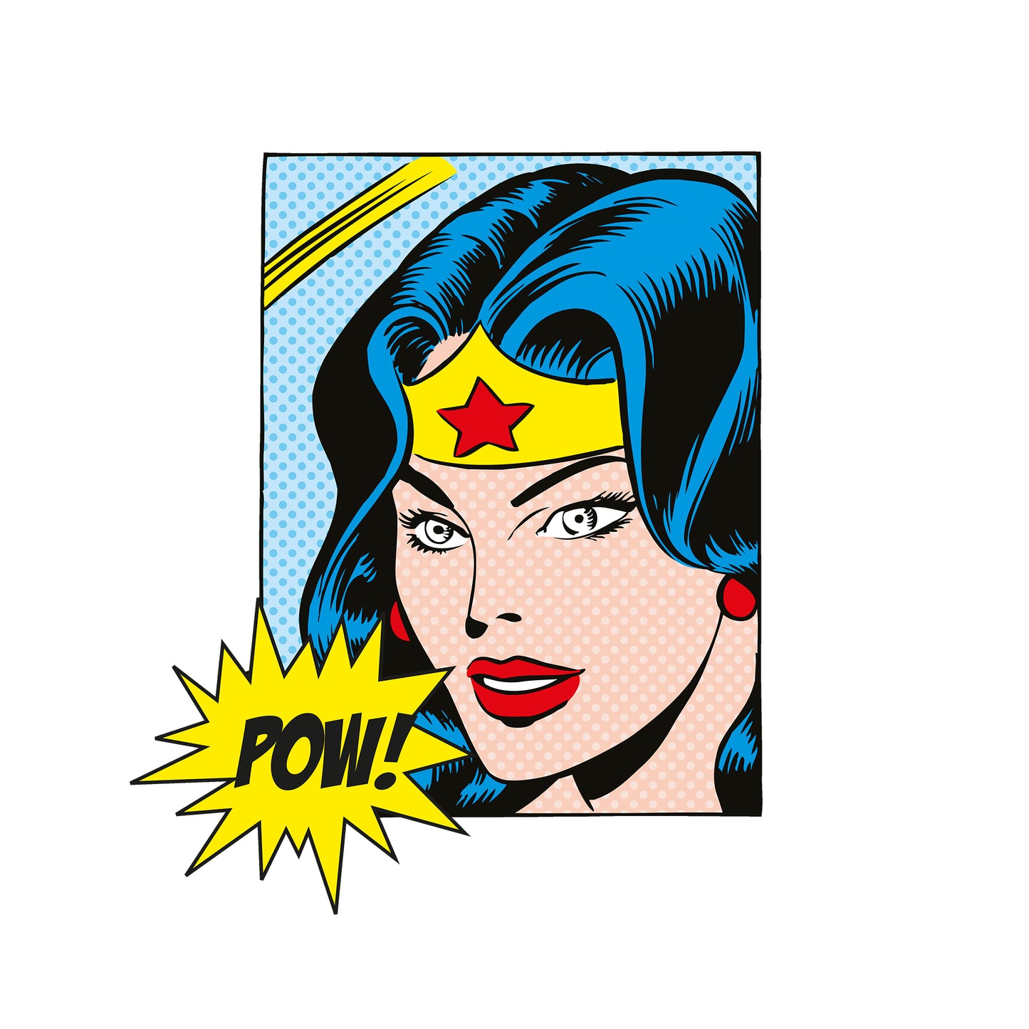 White - Side - Wonder Woman Unisex Adult Pow T-Shirt