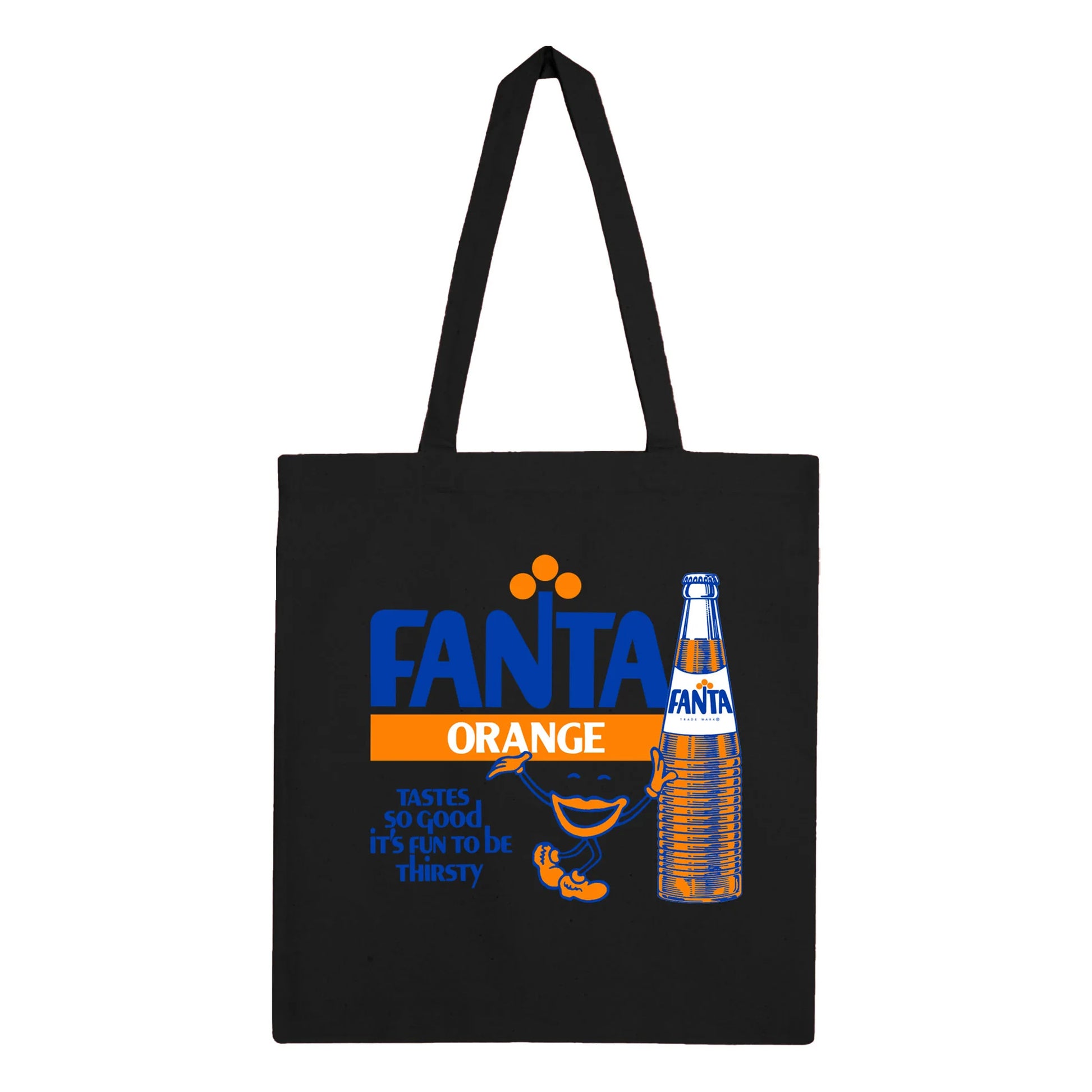 Black - Front - Fanta Orange Bottle Tote Bag