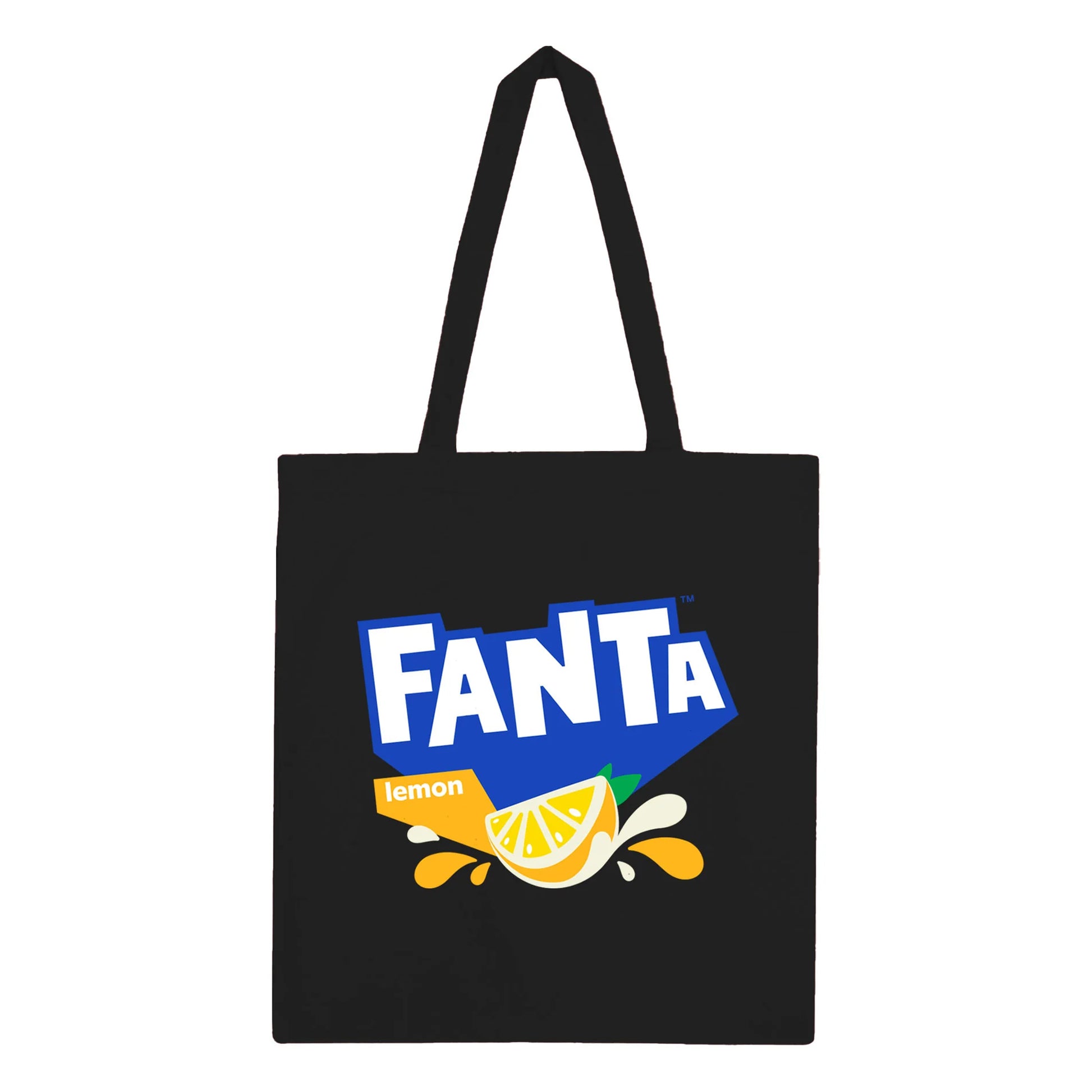 Black - Front - Fanta Lemon Tote Bag