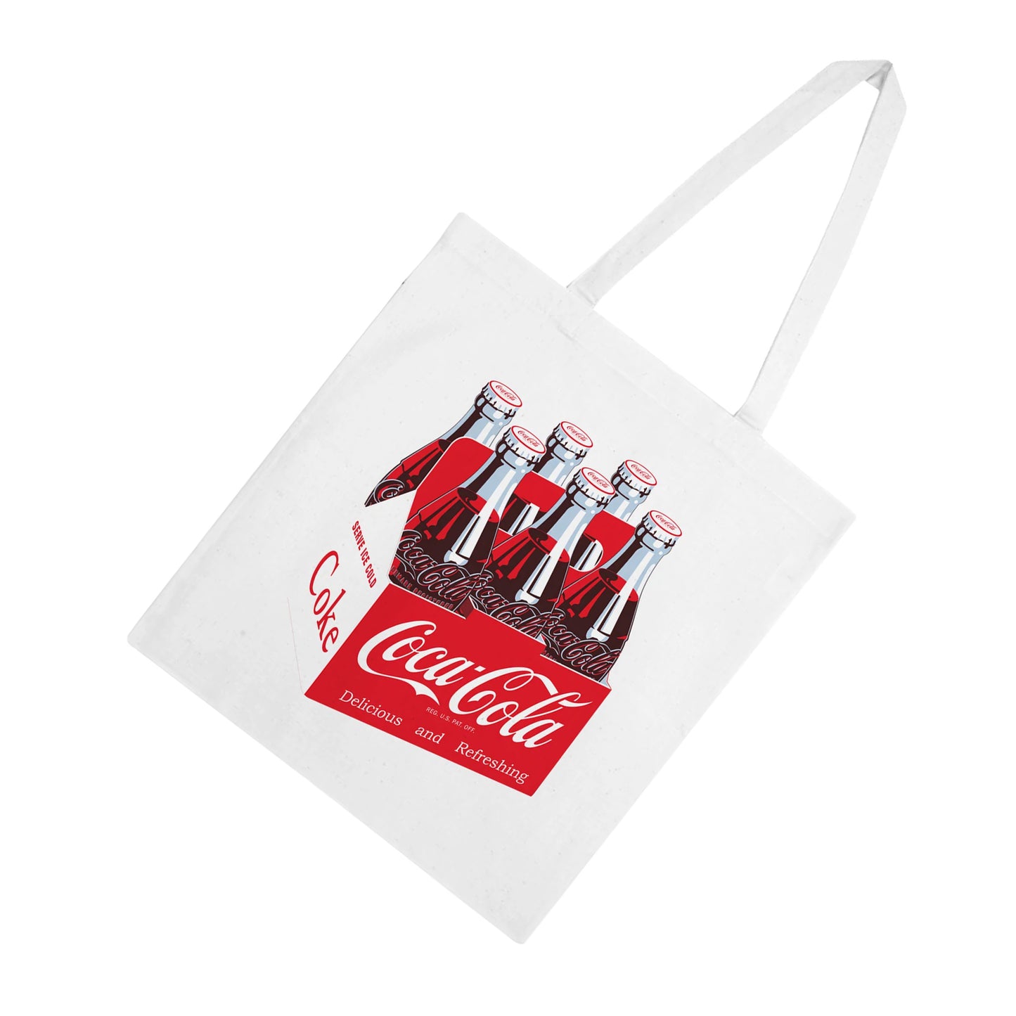 White - Back - Coca-Cola Six Pack Tote Bag