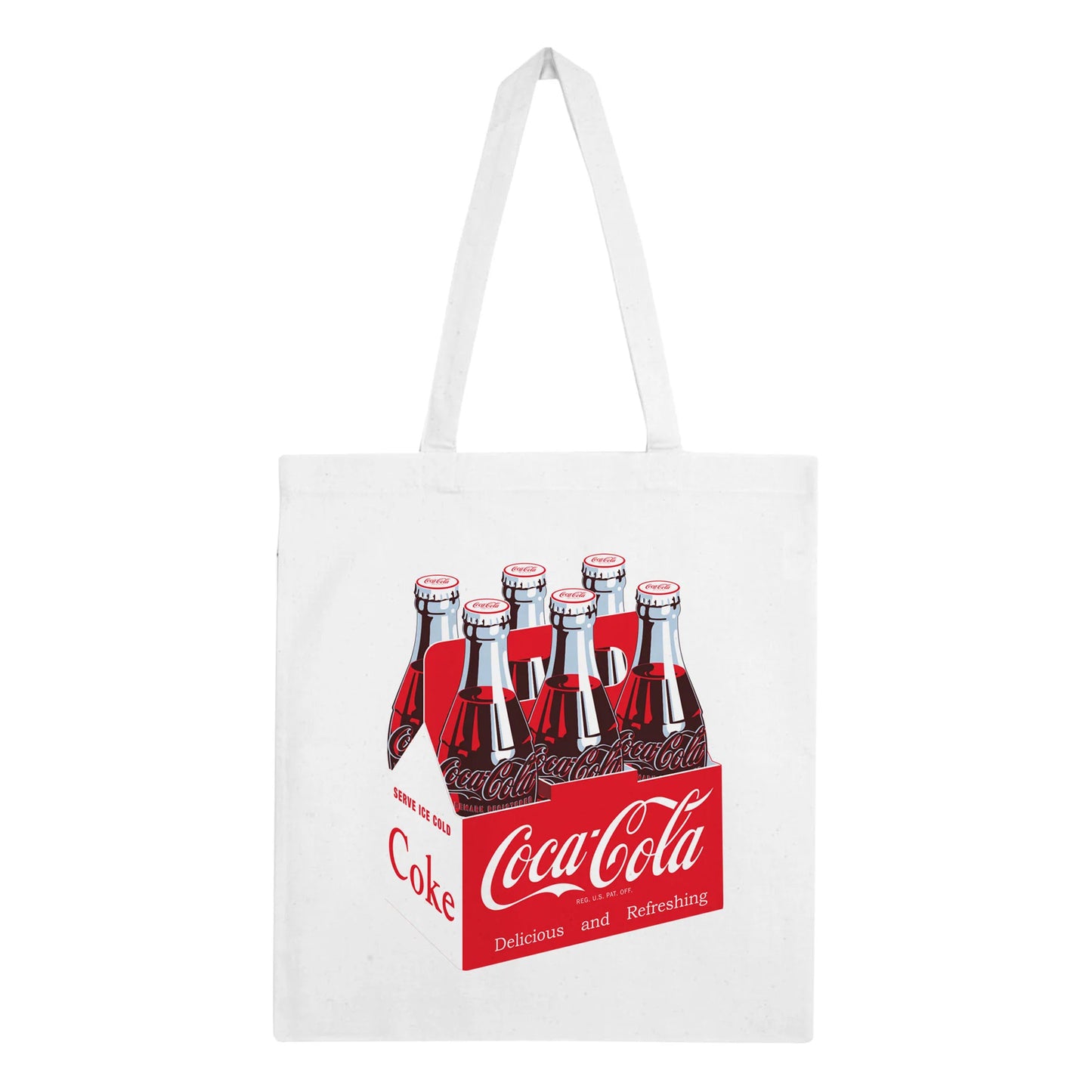 White - Front - Coca-Cola Six Pack Tote Bag