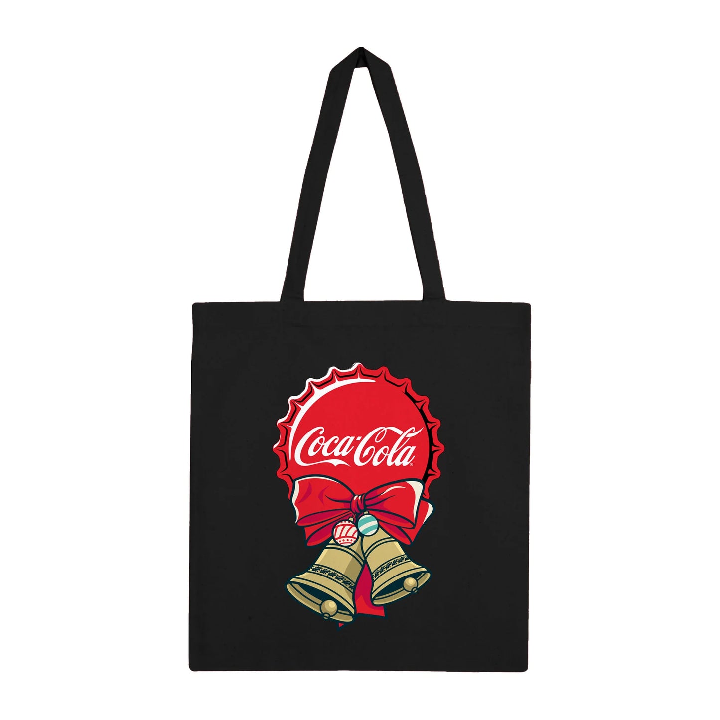 Black - Front - Coca-Cola Bells Tote Bag