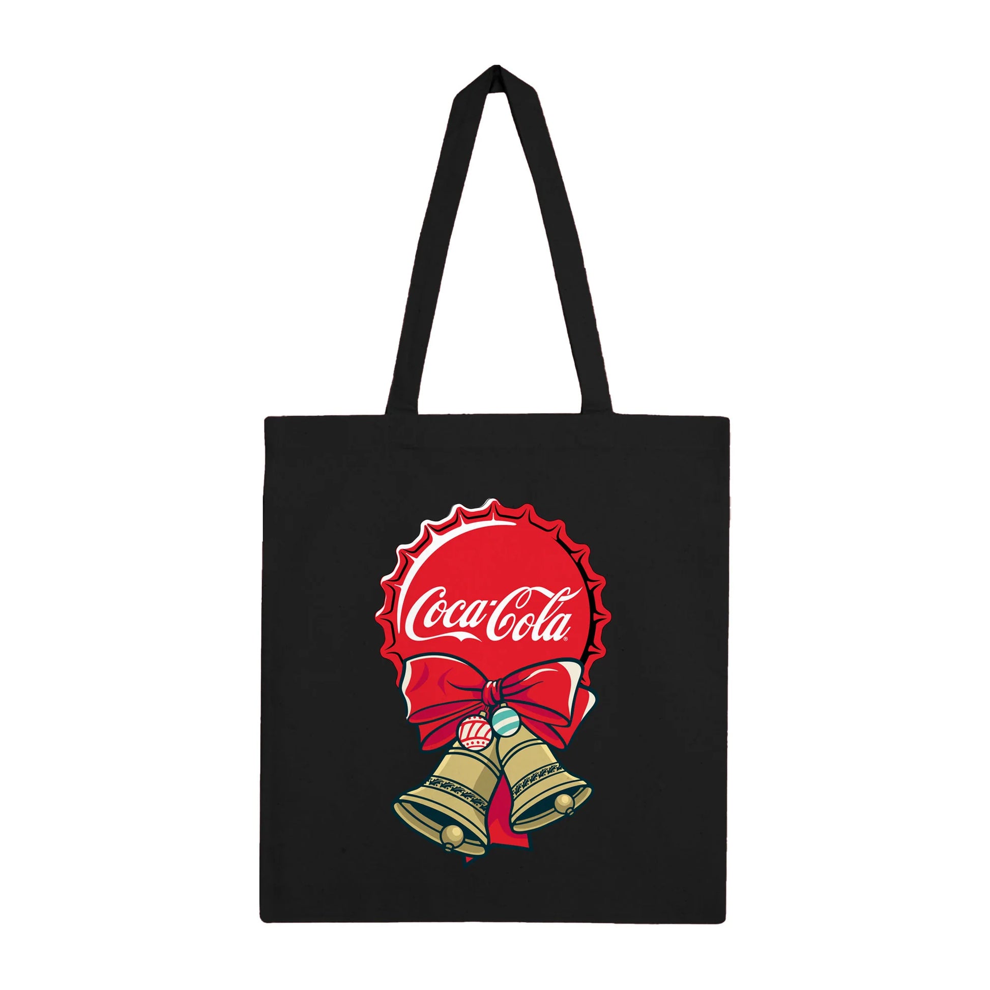 Black - Front - Coca-Cola Bells Tote Bag