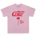 Light Pink - Front - Coca-Cola Unisex Adult Cherry Coke T-Shirt