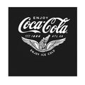 Black - Back - Coca-Cola Unisex Adult Wings T-Shirt