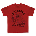 Red - Front - Coca-Cola Unisex Adult Holidays Are Coming T-Shirt